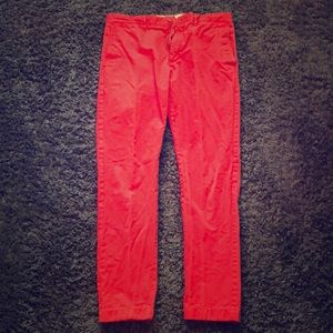 BUNDLE: Salmon chinos 33x32 slim & Carmel brown